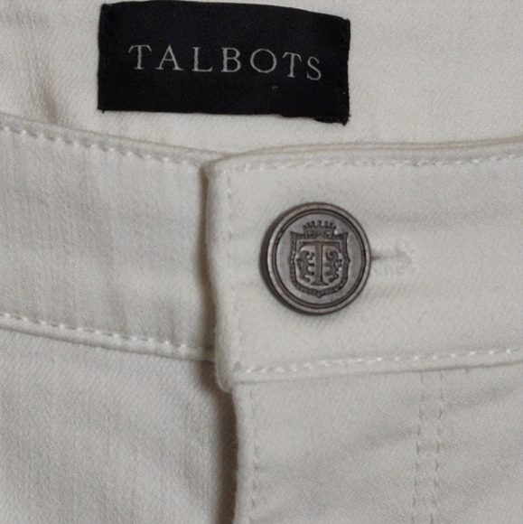 Talbots Curvy Jegging High Waist Skinny Ankle Length Women's White Jeans - Picture 4 of 8